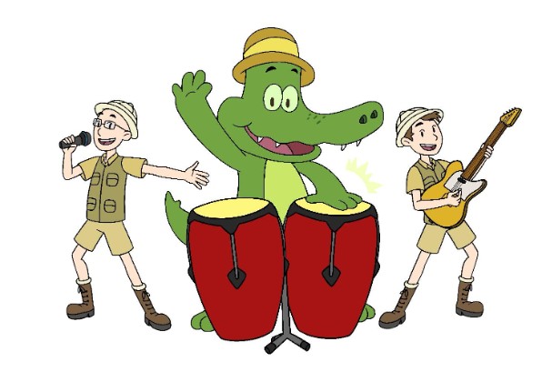 Illustration av figuren Arne Alligator. 
