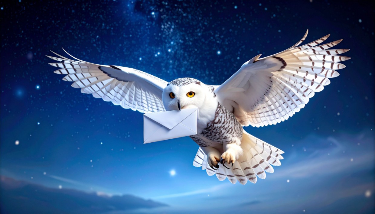 Ugglan Hedvig från filmerna om Harry Potter.  Foto: Adobe Stock